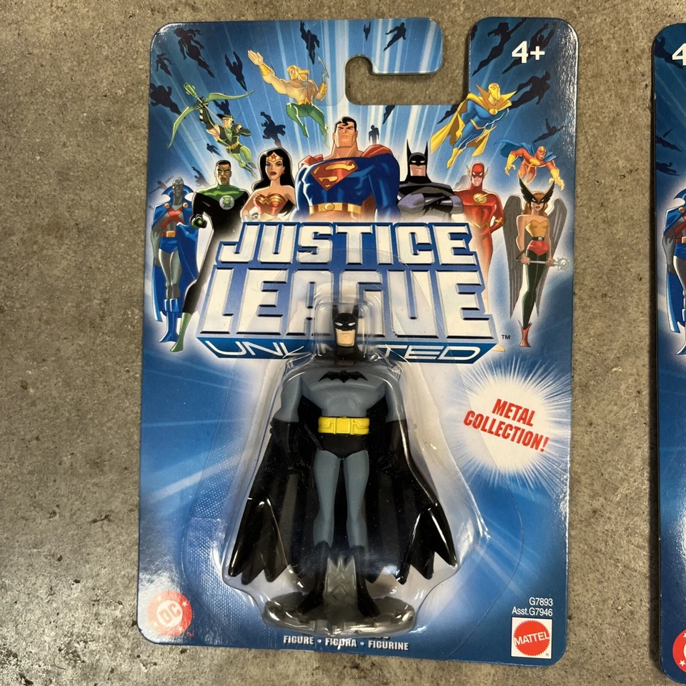 Lote De 5 Figuras Miniatura 3" Colección Metal Ilimitada Liga de la Justicia 2004 DC Foto 4 de 4