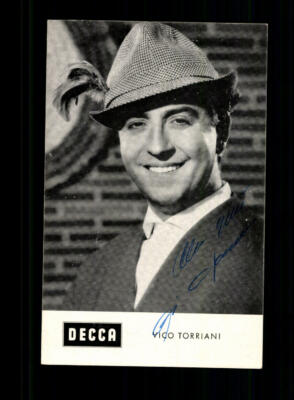 Vico Torriani Autograph Card Original Signed + F 1268
