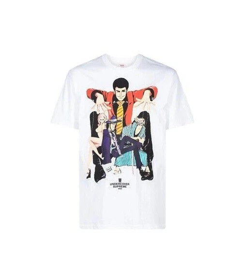 NEUF SUPREME x UNDERCOVER Lupin Tee shirt blanc manches courtes grand SS23 BNIB