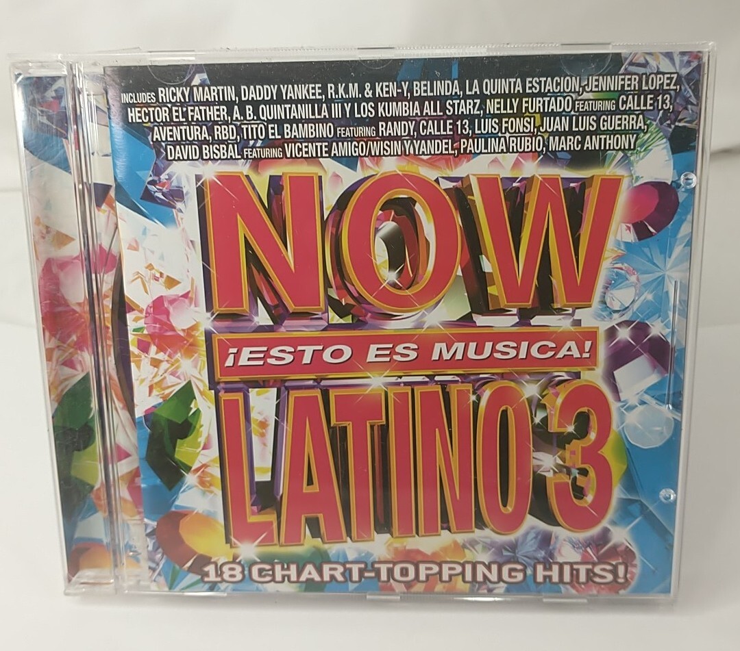 NOW LATINO 3-ESTO ES MUSICA-Rare collectible w/J Lo, Ricky Martin