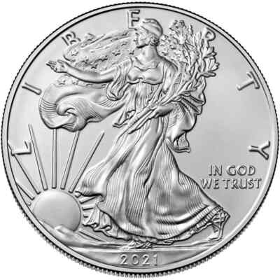 #ad 2021 $1 American Silver Eagle 1 oz BU Type 1 **Sigma Verified** $94.95
