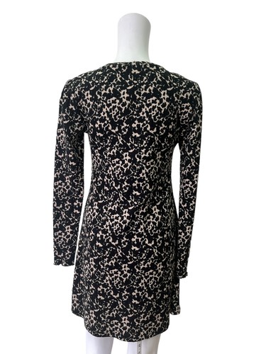 TOPSHOP Dress Size Small 10 Black Animal Print Stretch Womens NEW EU38 RRP £29 - Picture 4 of 13