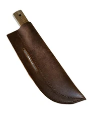 Leather Knife Sheath "Crow Style" Butcher- Genuine Leather   Distressed-Look USA