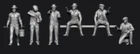 Peddinghaus 3D Print 1/72 72F385 Dock Worker During Painting