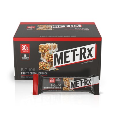 	MET-Rx Big 100 Colossal Protein Bars Fruity Cereal Crunch Meal Replacement	
