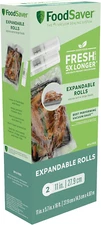 X 16' Expandable Heat-Seal Food Preservation, Freezer Sous Vide Bags, 11" Rolls,
