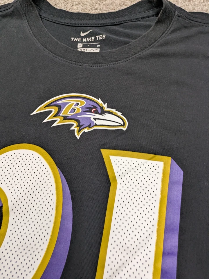 Camiseta Nike Dri Fit Baltimore Ravens Ingram II Camisa Para Hombres S Pequeña Negra NFL Foto 4 de 4