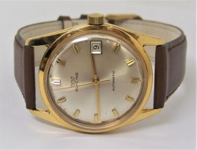 Vintage Gold Swiss GLYCINE 17J Automatic Watch 1960s Cal 2472 Vintage Gold Swiss GLYCINE 17J Automatic Watch 1960s Cal 2472