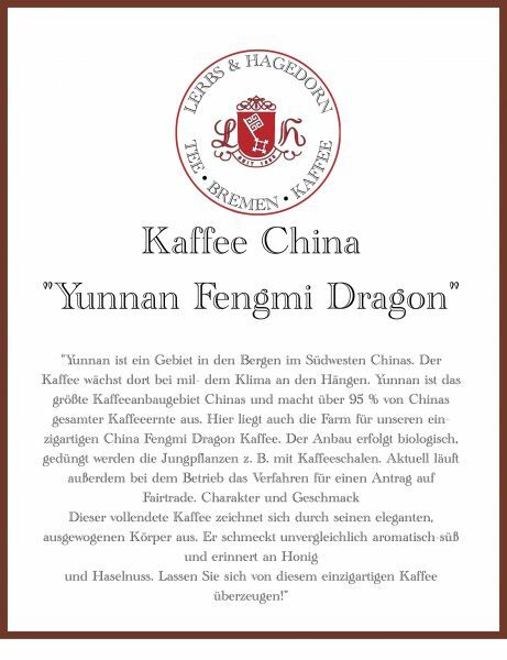 Café Yunnan de China Fengmi Dragon 1KG - Entera Judía