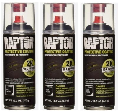Raptor Black UP4883 Bedliner 13.02 Oz 2K Fl (3 Pack)