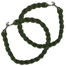 2 Pairs Green Elastic Boot Bands USMC Military Blousing Straps Clamp Together