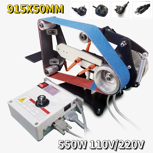 Abrasive Belt Grinding Machine Small DIY Polishing  Sharpener Sand Machine - Picture 17 of 18