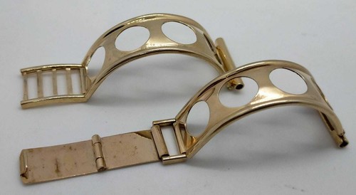 ARMBAND STAHL UND ROSEN GOLD RACING VINTAGE mm20 SKLAVEN TYP N.O.S. 70er Jahre - Bild 3 von 4