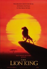 Póster de la película 1994 Walt Disney El Rey León 11X17 Simba King Mufasa Scar 🦁🍿