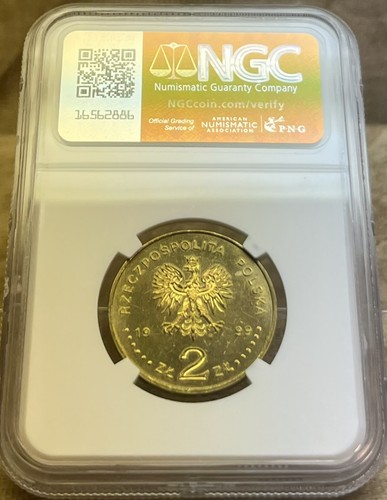 Poland 1999 2 Złotych NGC MS 64 Fryderyk Chopin - Picture 6 of 6