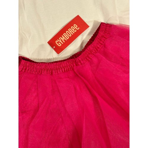 NWT Gymboree Valentine Heart Love Top & Hot Pink Tulle Twirl TuTu Skirt 5 LOT - Picture 9 of 10
