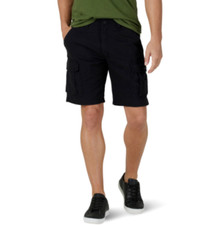 Wrangler Men's Cargo Shorts Stretch Relaxed Fit Tech Pocket Black Size 30 4862
