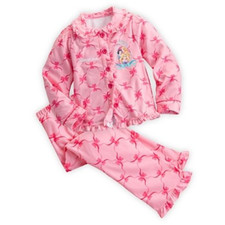 Disney Store Pink 2 Piece Disney Princess Pajama Set - Sz 3T