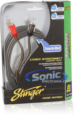 Buy STINGER SI9212 PRO 2-CHANNEL 12 FT MALE PURE SILVER RCA 9000 INTERCONNECT CABLE In Los - Foto 3