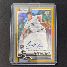 🔌IU 2026 TOPPS SERIES 1 BASEBALL AUTO GOLD RAINBOW FOIL /50 RC GRANT TAYLOR