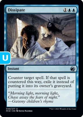 MTG Dissipate Innistrad Midnight Hunt U Instant NM