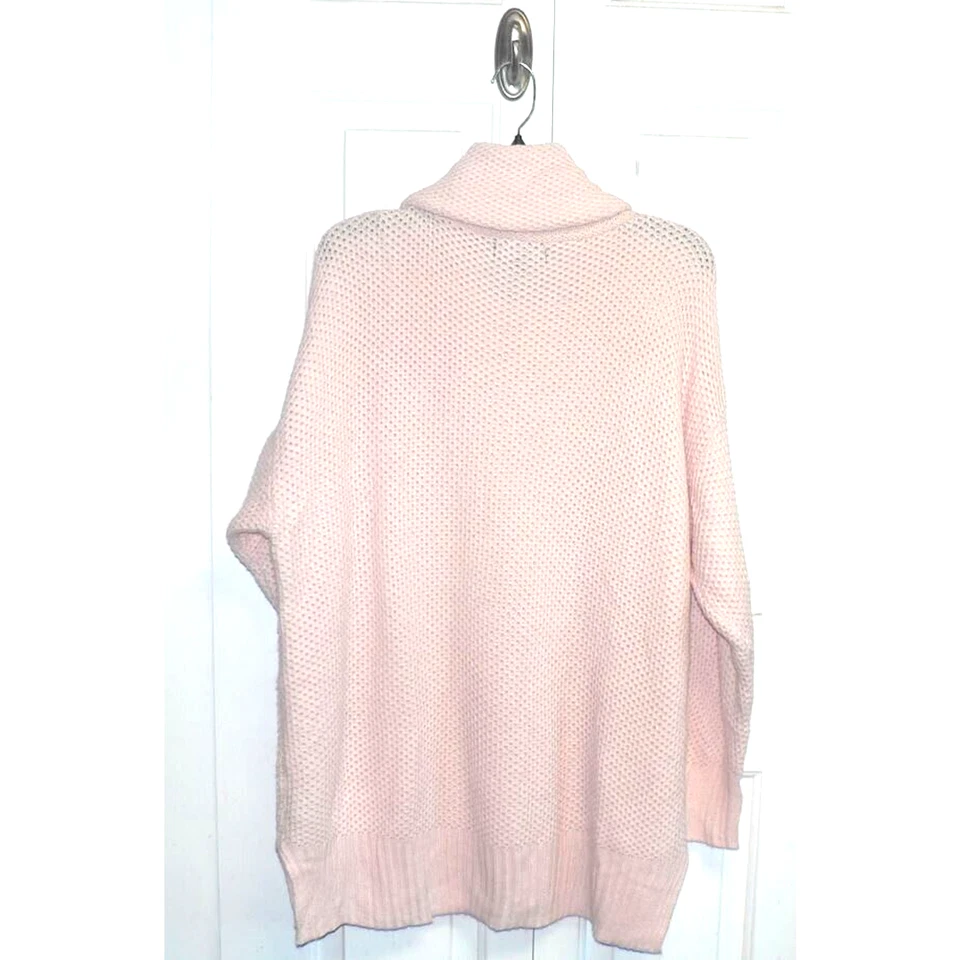 Suéter túnica para mujer Sanctuary punto semilla cuello capucha en rosa rubor XL PRECIO DE VENTA SUGERIDO POR EL FABRICANTE 89 USD Foto 4 de 4