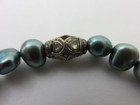 Artisan Pearl Bracelet w/Diamond Accents Blue-Green/Gray Baroque Cultured Beads — photo 3