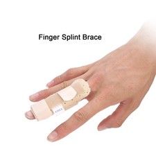1 Finger Splint Brace Adjustable Support For Finger Sprains  Injuries NEW