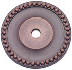RK International BP 7822 Beaded 1-5/8" Round 1 Hole Solid Brass - Copper