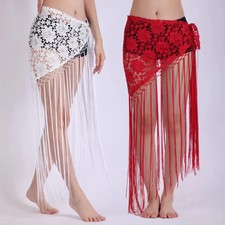 Belly Dance Practice Hip Towel Sequin Waist Chain Indian Dance Halloween Clothes