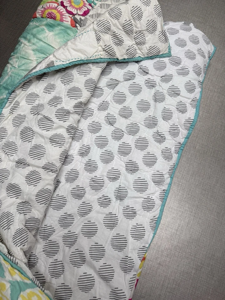 Pottery Barn Teen Sunset Beach Tie Dye Floral Full Comforter 2 Shams Set - Image 4 of 4