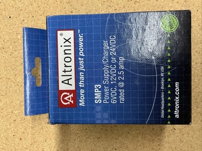 Altronix SMP3 Power Supply/Charger 6VDC/12VDC/24VDC rated 2.5 Amp
