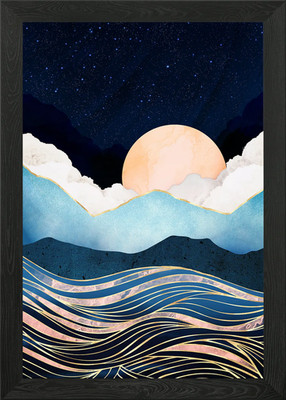 Gerahmtes Wandbild Sternenmeer Poster Leinwanddruck Bild