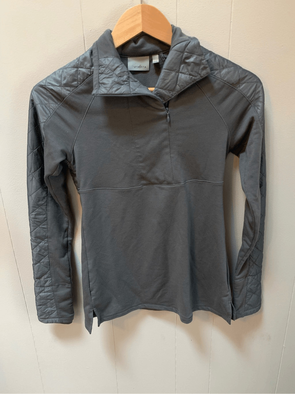 ATHLETA Quilted Half Zip Pullover Jacket Vortex G… - image 1