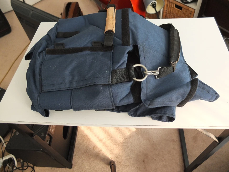 Porta Brace Professional Camera Backpack Bag Blue Pockets/Dividers/Strap - Image 4 of 4