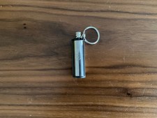 ROUND ALUMINIUM PERMANENT MATCH BOX LIGHTER COOL MENS WOMENS GIFT