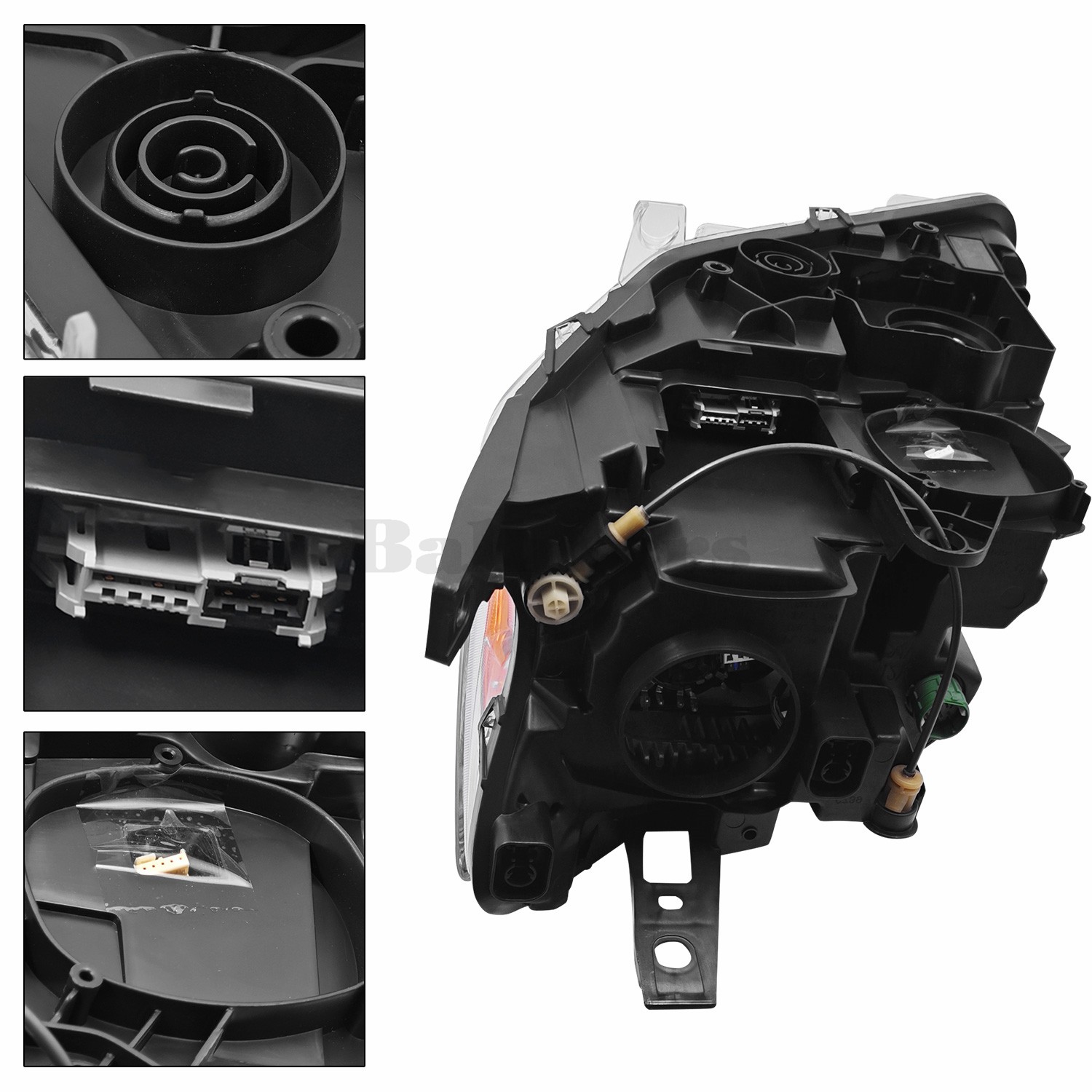 For 2014-17 Maserati Quattroporte Left & Right Xenon Headlight 89102323 89102324