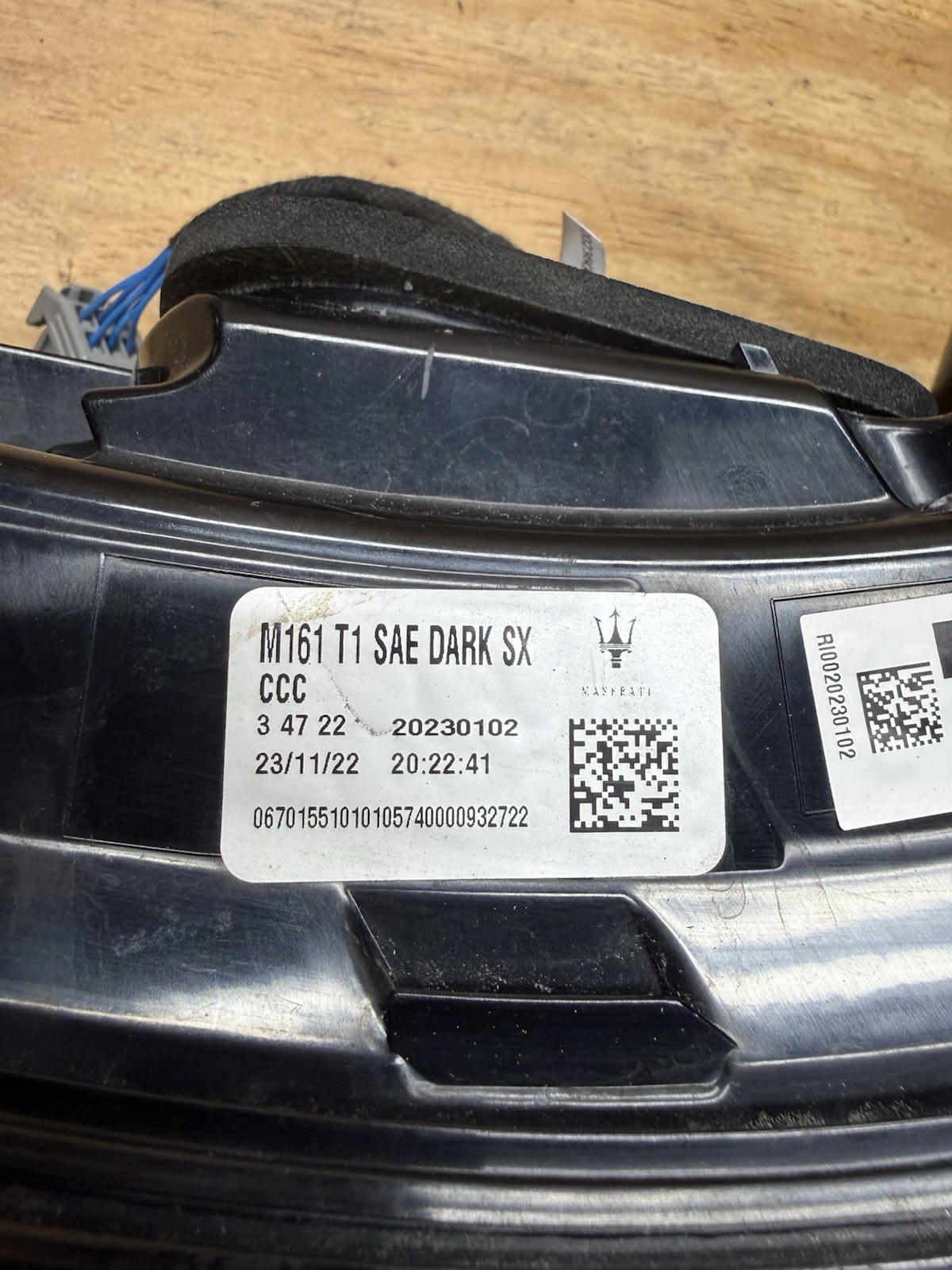 2023-2024 Maserati Grecale LH Inner LED Tail Light OEM Dark SX