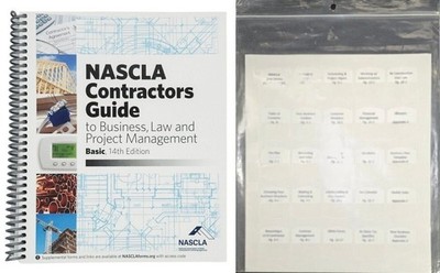 Book and Preprinted Tabs - NASCLA Contractors Guide to Business, Basic 14th Ed