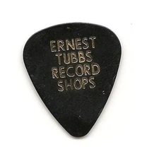 Ernest Tubbs Record Shops Black Guitar Pick