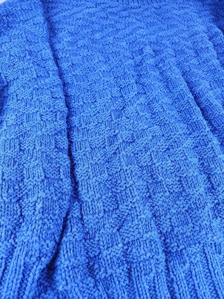 Vintage Nomadic Traders 3D Blue Crew Neck Pullover Sweater Adult Large - Image 2 of 4