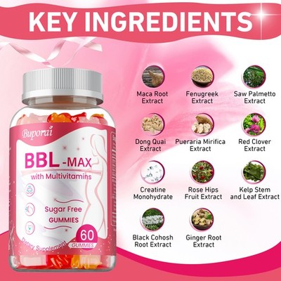 BBL -MAX Gummies - Lift and Firm Your Buttocks, Sculpting Your Hip Curves