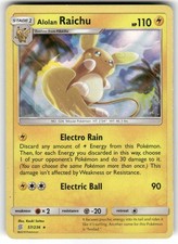 ALOLAN RAICHU - 57/236 - Heavily Played - Unified Minds - Holo Rare - Pokemon on eBay