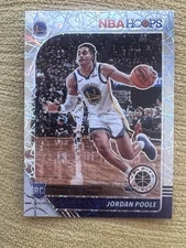 2019-20 Panini NBA Hoops Premium Stock - Jordan Poole #223 Silver Lazer Prizm