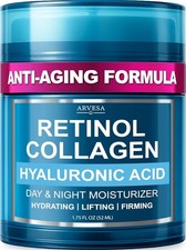 Retinol Face Cream 1.75 Fl Oz Anti Aging Moisturizer with Collagen for Wrinkles