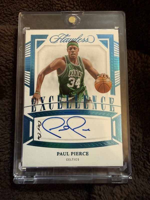 2022-23 Panini Flawless Paul Pierce Excellence #ES-PLP Auto Platinum 1/1