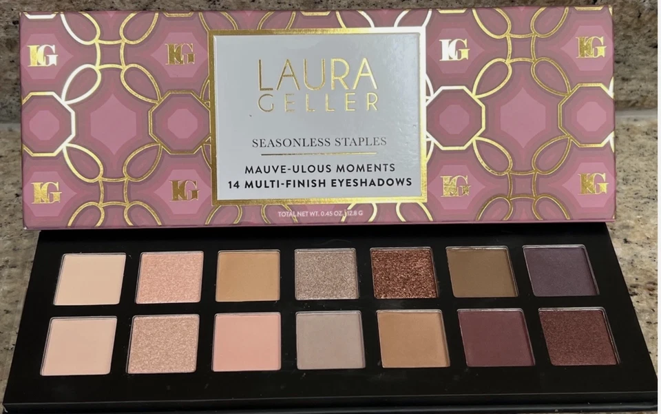 LAURA GELLER Seasonless Staples MAUVE-ULOUS*MOMENTS 14 Multi-Finish Eyeshadows - Image 3 of 4