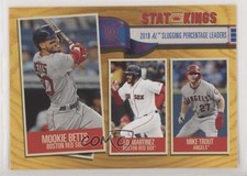 2019 Topps Big League Stat Kings Gold Mike Trout JD Martinez Mookie Betts 0e3