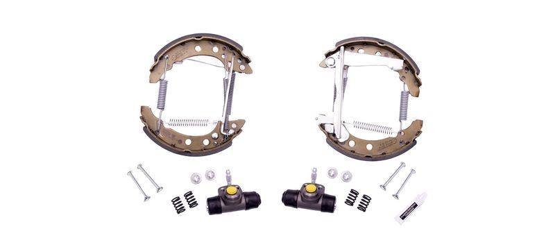 HELLA Brake Shoe Set Rear Fits Audi 80 VW Golf Jetta Scirocco 8DB 355 003-711