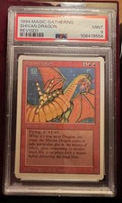 Magic The Gathering 1994 MTG Revised 3rd Edition Shivan Dragon PSA 9 Mint